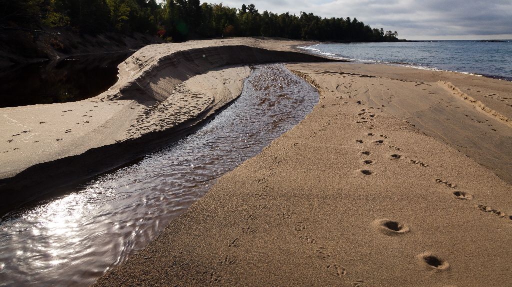 Sand Textures at Sawpit Bay, near Pancake Bay Provincial Park, Ontario